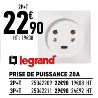 Brico Cash Prise de puissance 20A offre