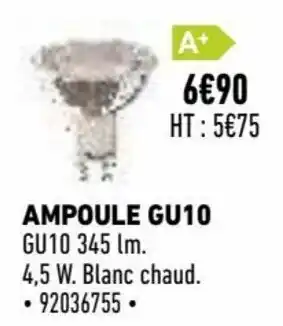 Brico Cash Ampoule GU10 offre