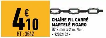 Brico Cash Chaîne fil carré martelé figaro offre