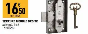 Brico Cash Serrure meuble droite offre