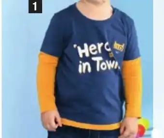 ALDI 2 T-shirts Manches Longues offre