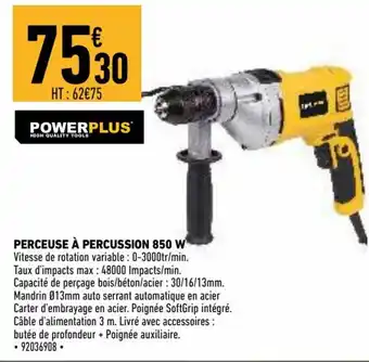 Brico Cash Perceuse à percussion 850 W offre