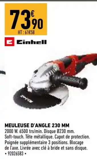 Brico Cash Meuleuse d'angle 230 MM offre