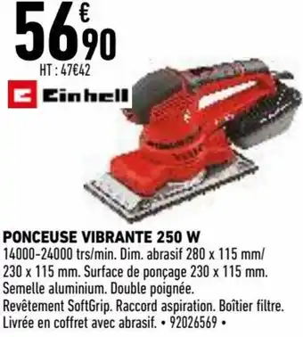 Brico Cash Ponceuse vibrante 250 W offre