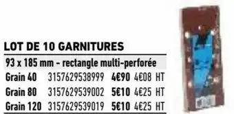 Brico Cash Lot de 10 garnitures offre