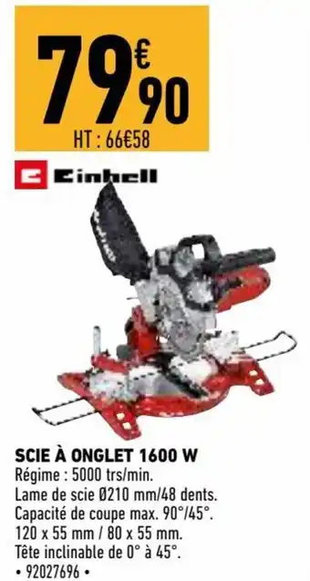 Brico Cash Scie à onglet 1600w offre