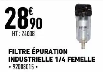 Filtre épuration industrielle 1/4 femelle