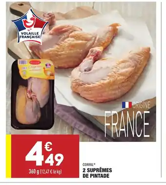 2 Suprêmes de Pintade