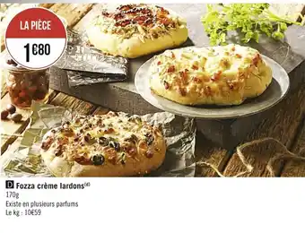 Casino Supermarchés Fozza Crème Lardons offre