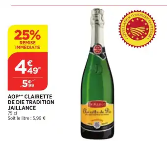 Aop Clairette De Dei Tradition