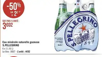 Casino Supermarchés Eau Minérale Naturelle Gazeuse offre