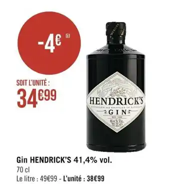Gin Hendrick's 41,4% vol