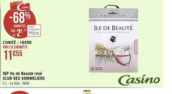 Casino Supermarchés IGP Ile de Beauté Rosé offre