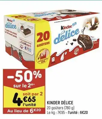 Leader Price Kinder délice offre