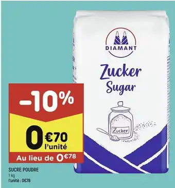 Leader Price Sucre poudre offre