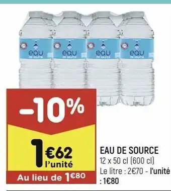 Eau de source