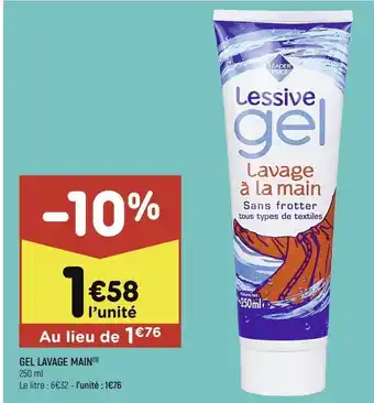 Leader Price Gel lavage main offre