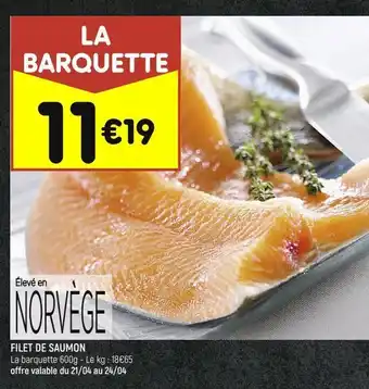 Leader Price Filet de saumon offre