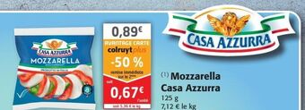 Colruyt Mozzarella casa azzurra offre