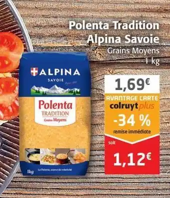 Colruyt Polenta tradition alpina savoie offre