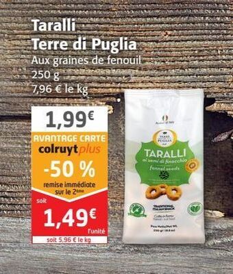 Colruyt Taralli terre di puglia offre
