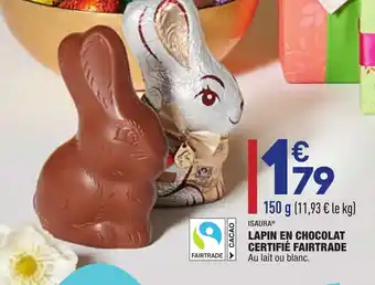 ALDI Lapin en Chocolat Certifié Fairtrade offre