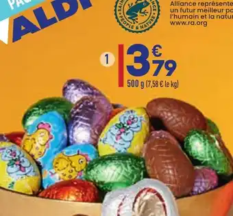 ALDI œuf en Chocolat Au Lait offre
