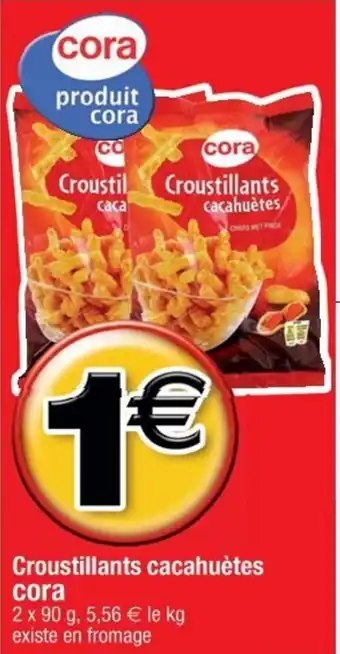 Cora x Carrefour Croustillants cacahuètes offre