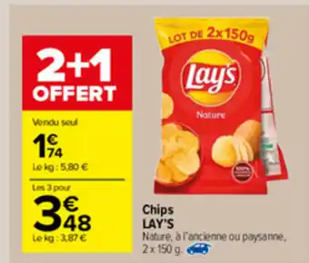 Carrefour Market Chips Lay's offre