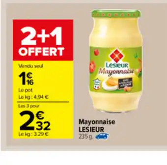 Carrefour Market Mayonnaise Lesieur offre