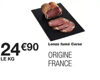 Monoprix Lonzo fumé corse offre