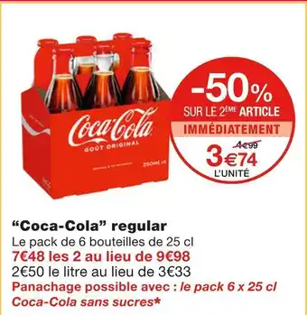 Monoprix Coca-cola coca-cola regular offre