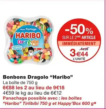 Monoprix Haribo bonbons dragolo offre