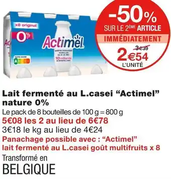 Monoprix Actimel lait fermenté au l.casei offre