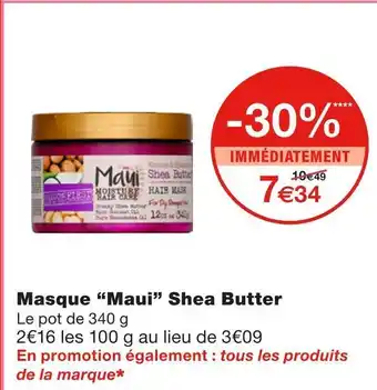 Maui masque shea butter