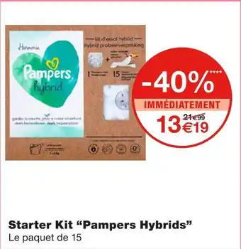 Monoprix Pampers hybrids starter kit offre