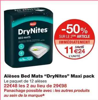 Drynites alèses bed mats maxi pack