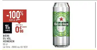 Petit Casino Heineken bière 5% vol. offre