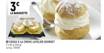 L’atelier georget choux à la crème