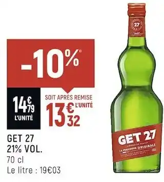 Spar Get 27 get 27 21% vol. offre