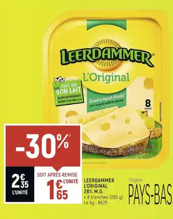 Spar Leerdammer l’original 28% m.g offre