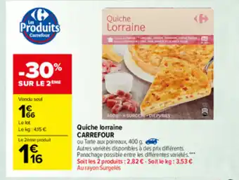 Carrefour Market Quiche Lorraine Carrefour offre