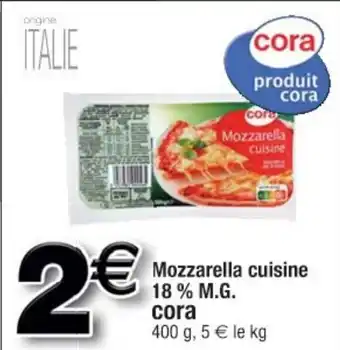 Cora x Carrefour Mozzarella cuisine offre