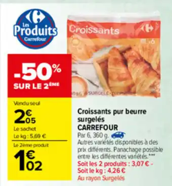 Carrefour Market Croissants Pur Beurre offre