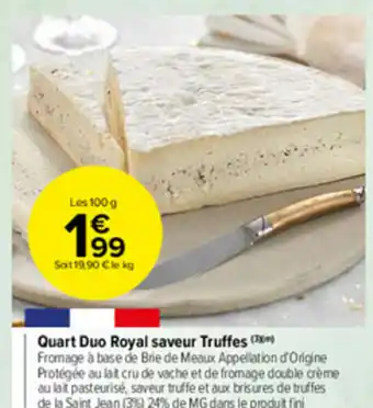 Quart Duo Royal Saveur Truffres