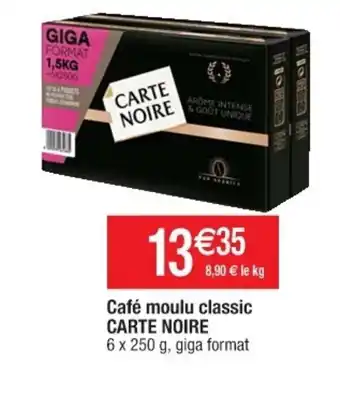Cora x Carrefour Café moulu classic Carte noire offre