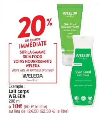 Cora x Carrefour Lait corps offre