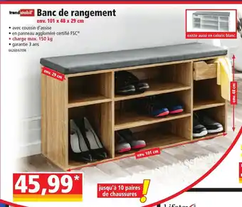 Norma Banc de rangement offre