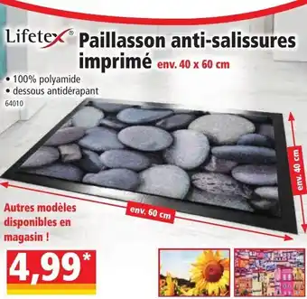 Norma Paillasson anti-salissures imprimé offre