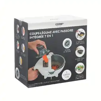 LE COUPE LÉGUMES AVEC PASSOIRE INTÉGRÉE